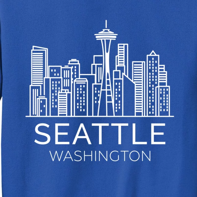 Seattle Washington Downtown Skyline Funny Gift Souvenir Funny Gift Tall Sweatshirt