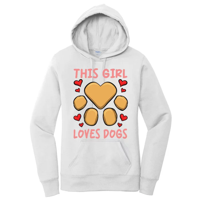 Shirts With Dogs On Them For Girls This  Loves Dogs Women's Pullover Hoodie