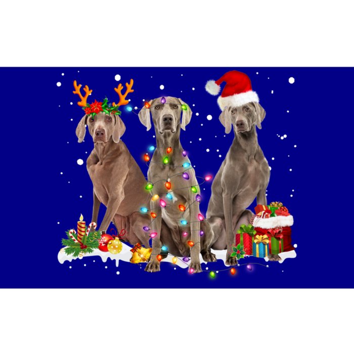 Santa Weimaraner Dog Gorgeous Reindeer Christmas Pajama Great Gift Bumper Sticker