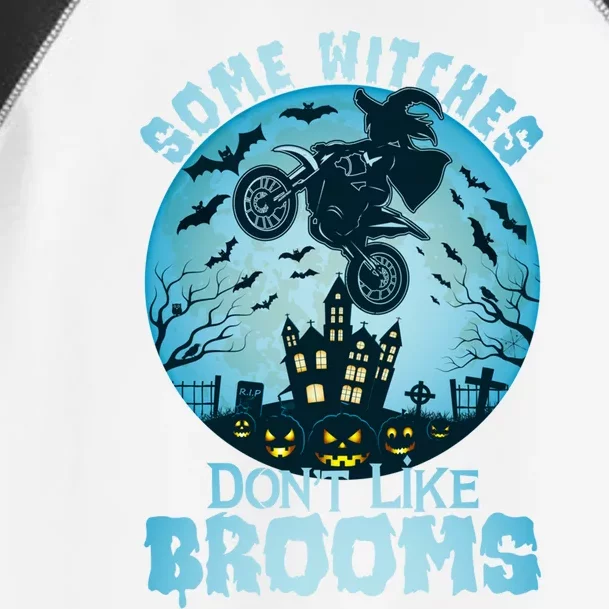 Some Witches Dont Like Brooms Funny Halloween Gift Toddler Fine Jersey T-Shirt