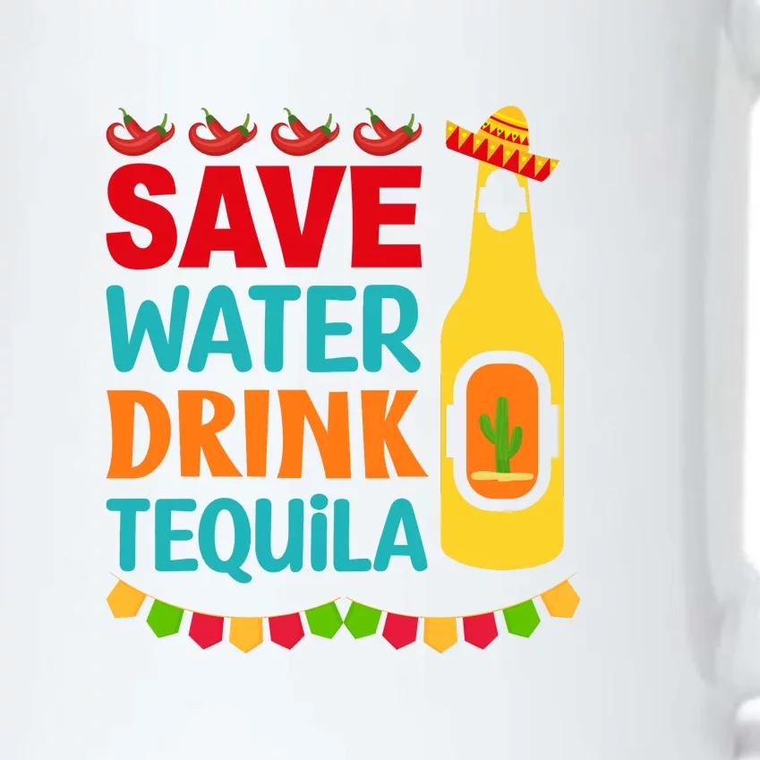 Save Water Drink Tequila Cinco De Mayo Gift Black Color Changing Mug