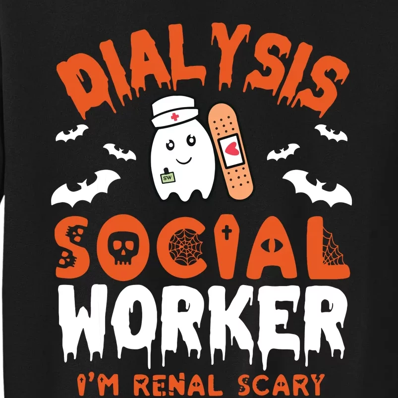 Social Work Dialysis Shirts Halloween Dialysis Social Worker Sweatshirt