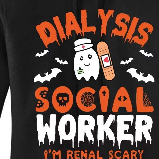 Social Work Dialysis Shirts Halloween Dialysis Social Worker Women's Pullover Hoodie