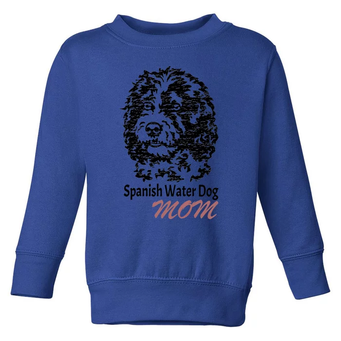 Spanish Water Dog Mom Loves Gift Toddler Sweatshirt