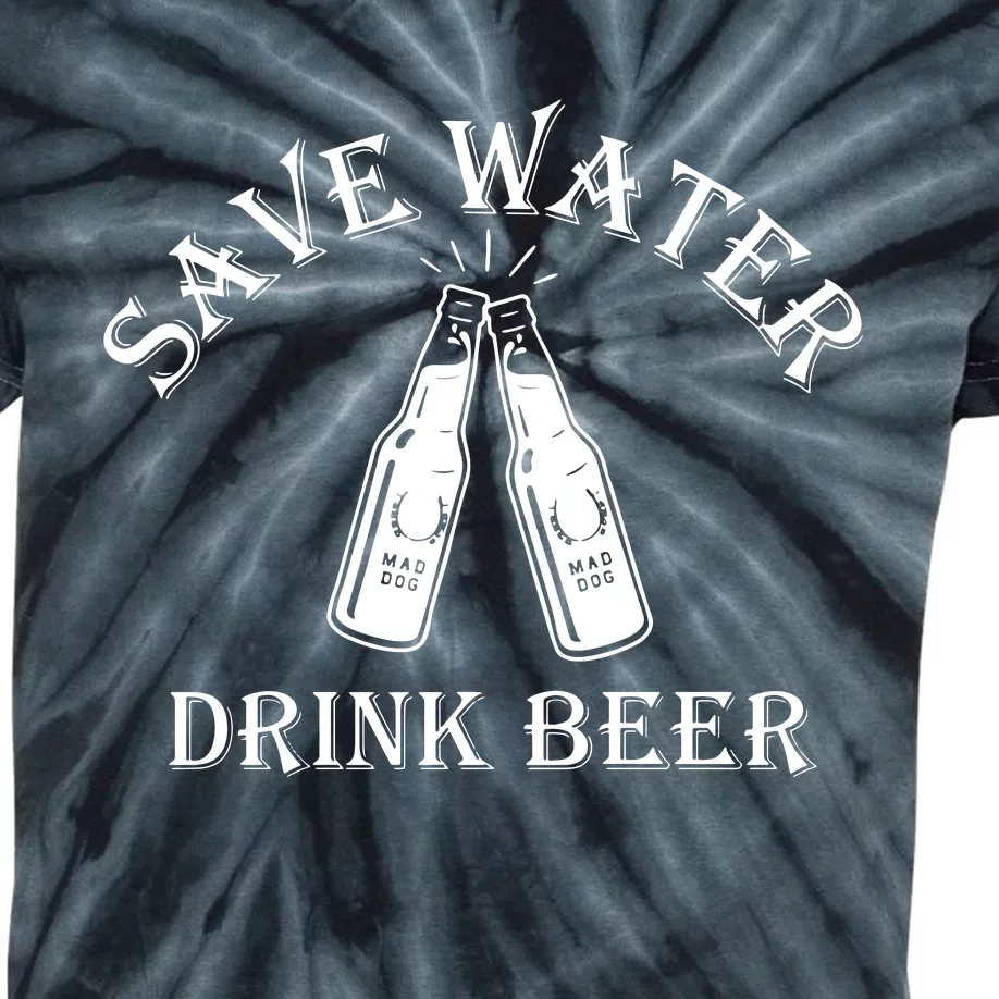 Save Water Drink Beer Kids Tie-Dye T-Shirt