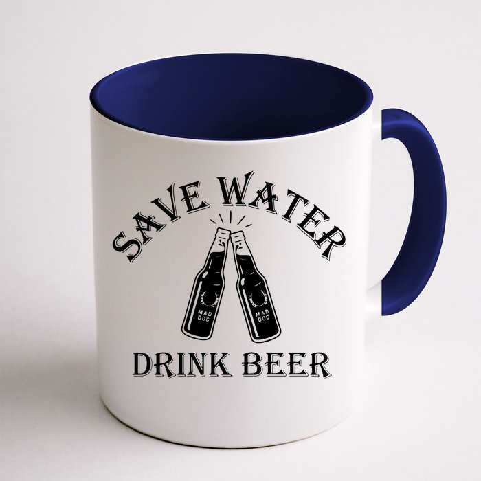 Save Water Drink Beer Front & Back Coffee Mug