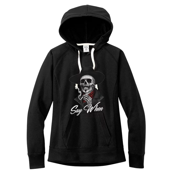 Say When, Doc Holiday Women's Fleece Hoodie