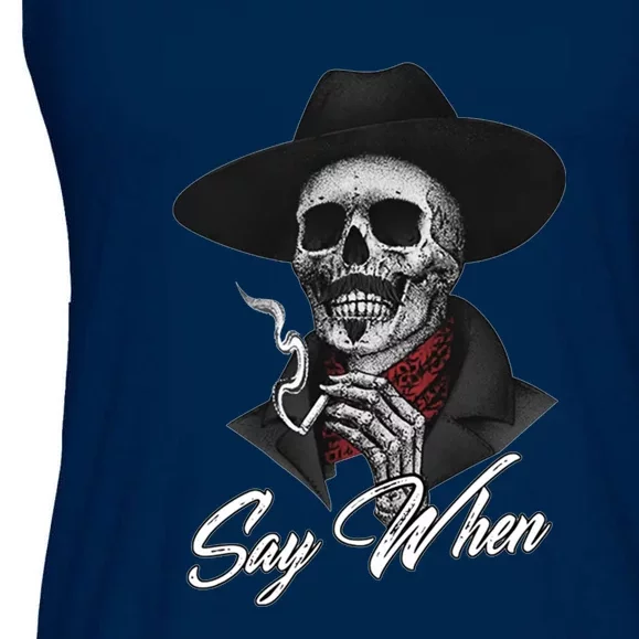 Say When, Doc Holiday Ladies Essential Flowy Tank