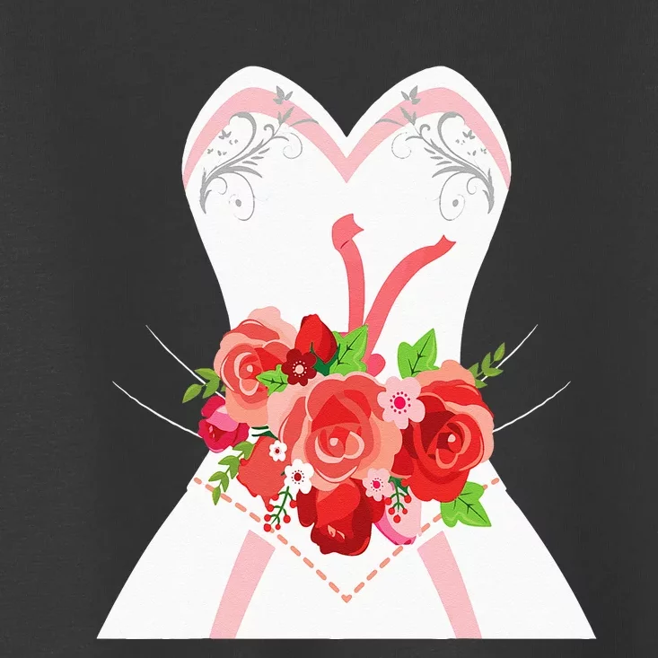 Simple Wedding Dress For Bridal Showers Gift Toddler T-Shirt