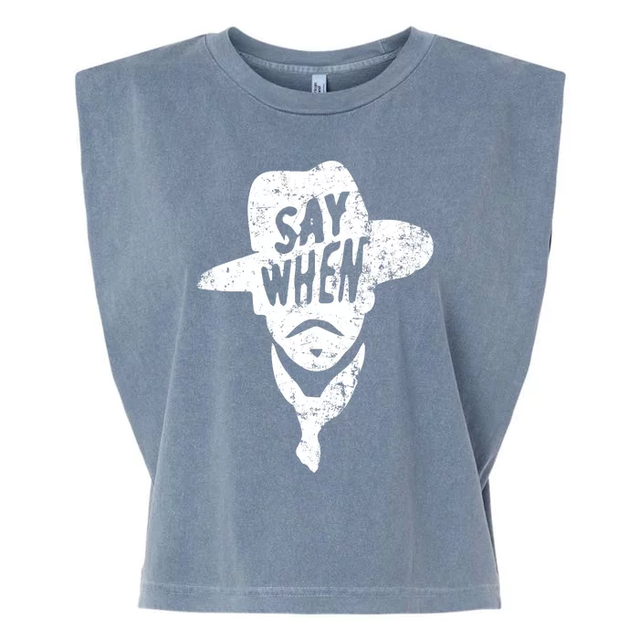 Say When Doc Holiday Garment-Dyed Women's Muscle Tee