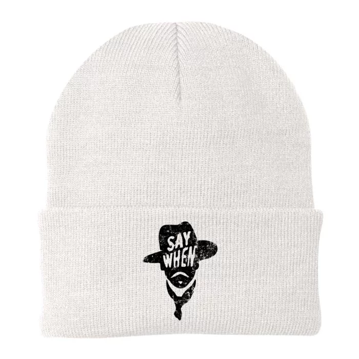 Say When Doc Holiday Knit Cap Winter Beanie