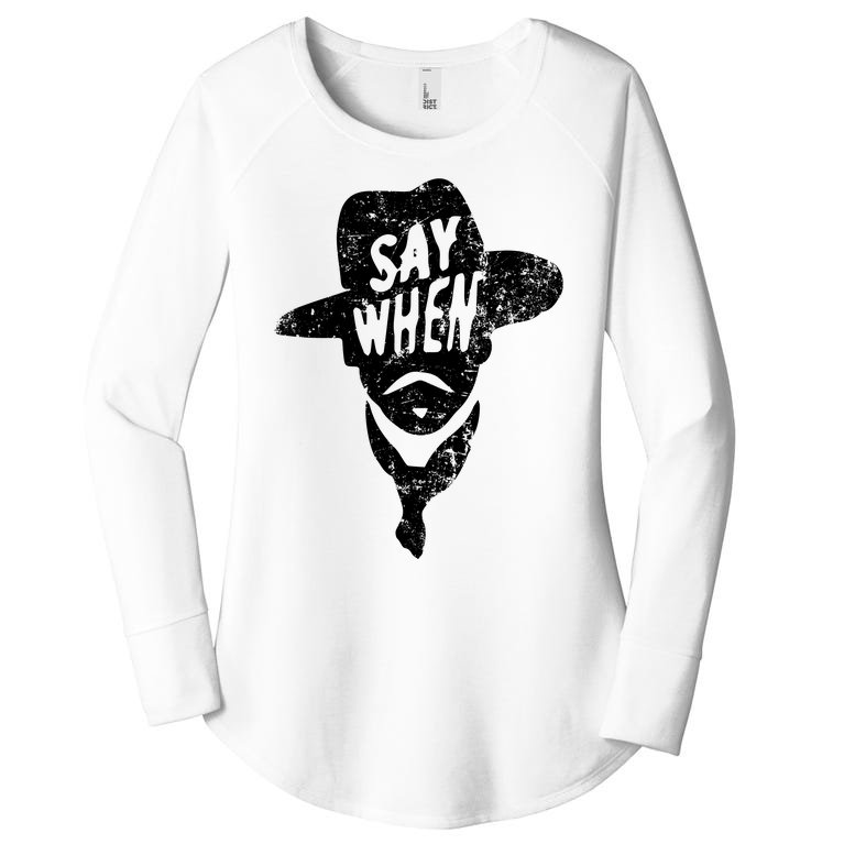 Say When Doc Holiday Women’s Perfect Tri Tunic Long Sleeve Shirt
