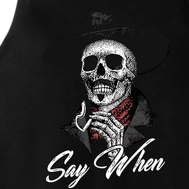 Say When Doc Holiday Ladies Tri-Blend Wicking Tank