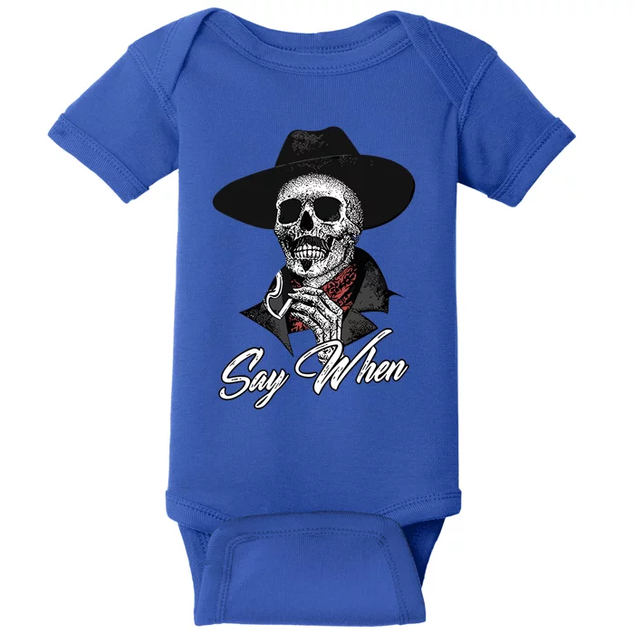 Say When Doc Holiday Baby Bodysuit