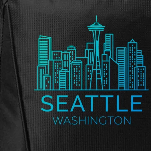 Seattle Washington Downtown Skyline Funny Gift Souvenir Funny Gift City Backpack