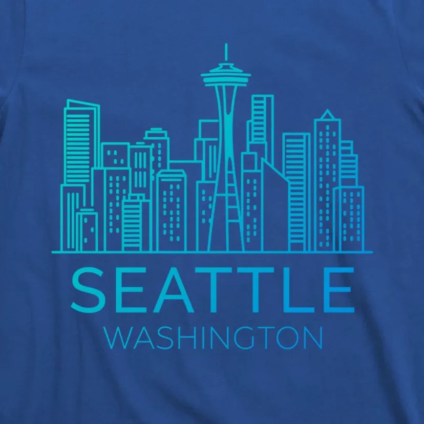 Seattle Washington Downtown Skyline Funny Gift Souvenir Funny Gift T-Shirt