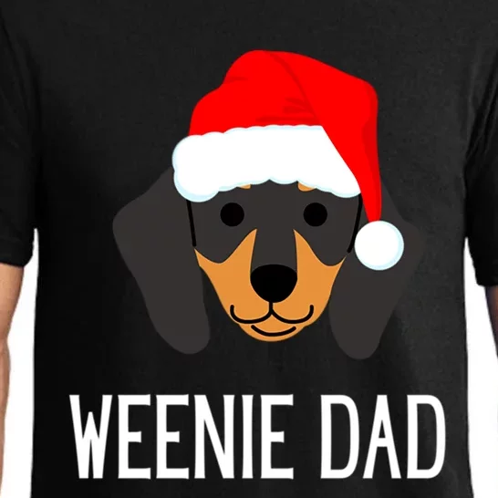 Santa Weenie Dad Christmas Dog Dachshund Meaningful Gift Pajama Set