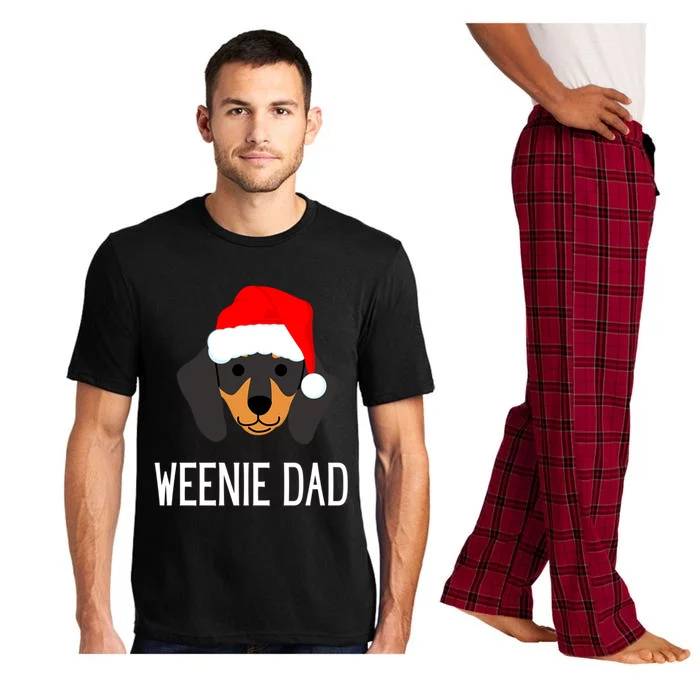 Santa Weenie Dad Christmas Dog Dachshund Meaningful Gift Pajama Set