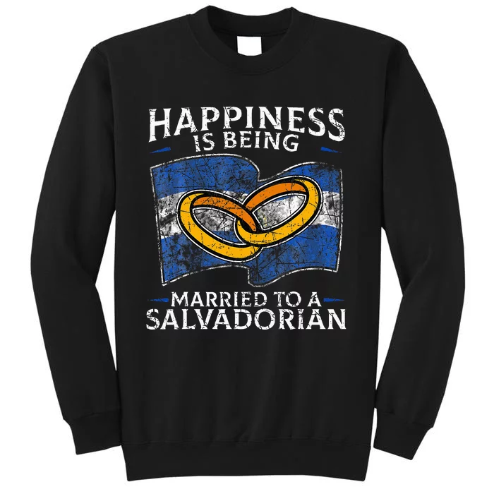 Salvadorian Wedding El Salvador Heritage Flag Married Tall Sweatshirt