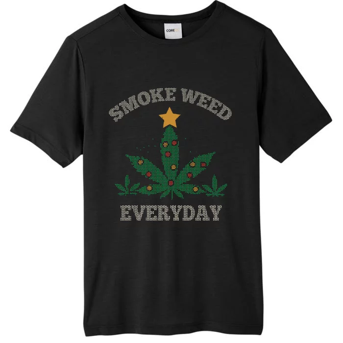 Smoke Weed Everyday Christmas Cannabis Weed ChromaSoft Performance T-Shirt