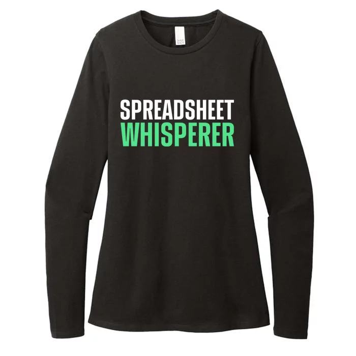 Spreadsheet Whisperer Expert Financial Advisor Gift Womens CVC Long Sleeve Shirt