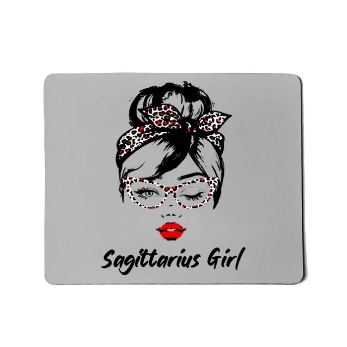 Sagittarius Wink Eye Face Wink Eyes Lady Birthday Gift Mousepad