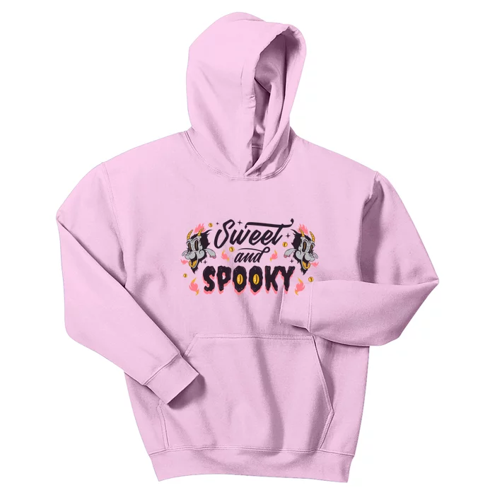 Sweet And Spooky Creepy Kids Hoodie