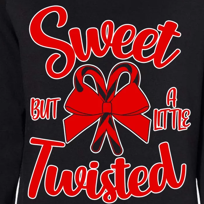 Sweet But A Little Twisted Christmas Womens California Wash Sweatshirt