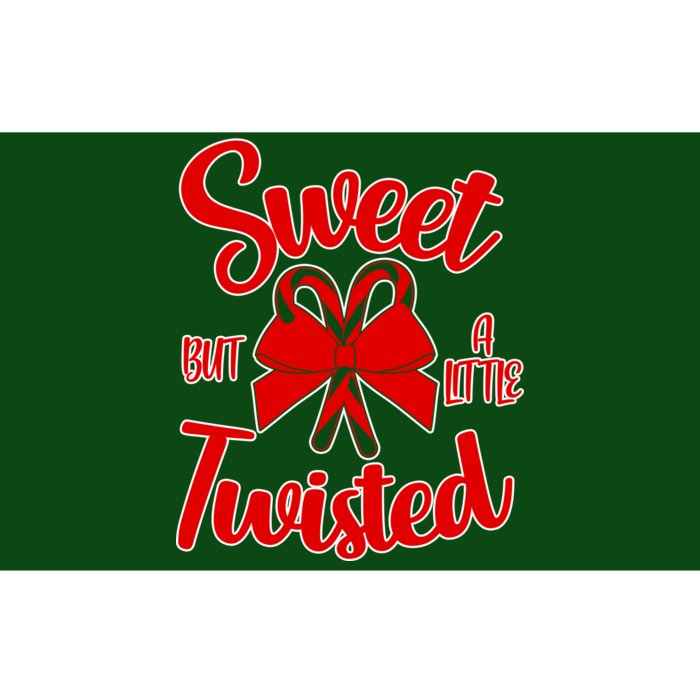 Sweet But A Little Twisted Christmas Bumper Sticker