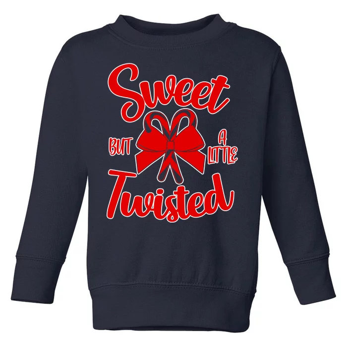 Sweet But A Little Twisted Christmas Toddler Sweatshirt