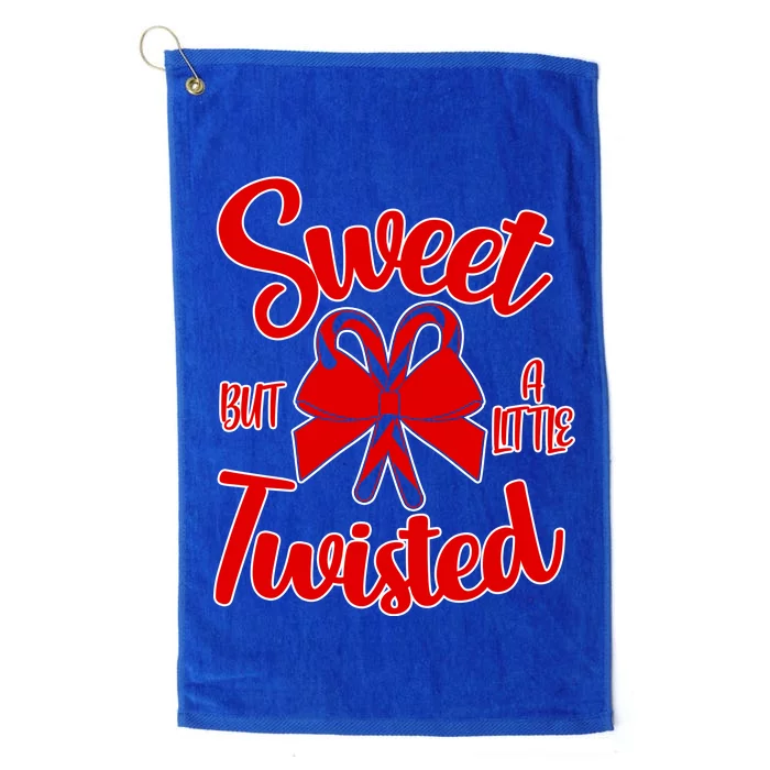 Sweet But A Little Twisted Christmas Platinum Collection Golf Towel