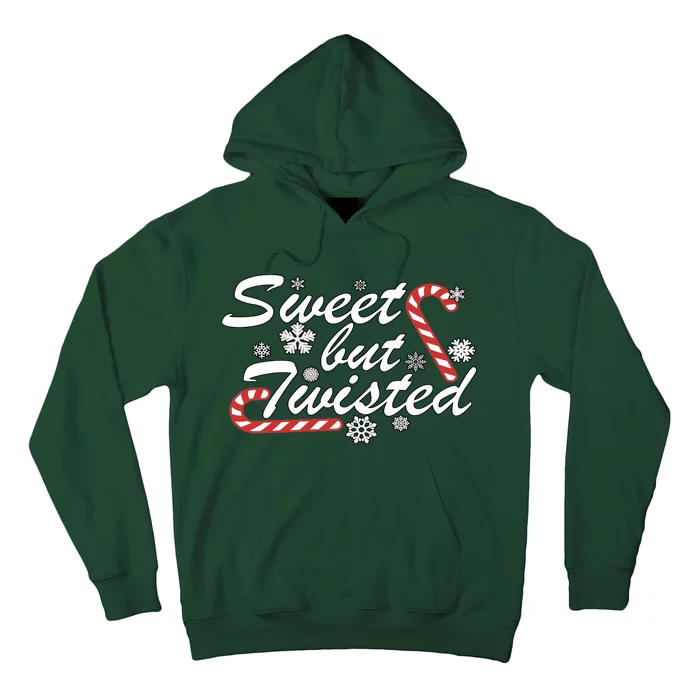 Sweet But Twisted Funny Candy Cane Christmas Hoodie