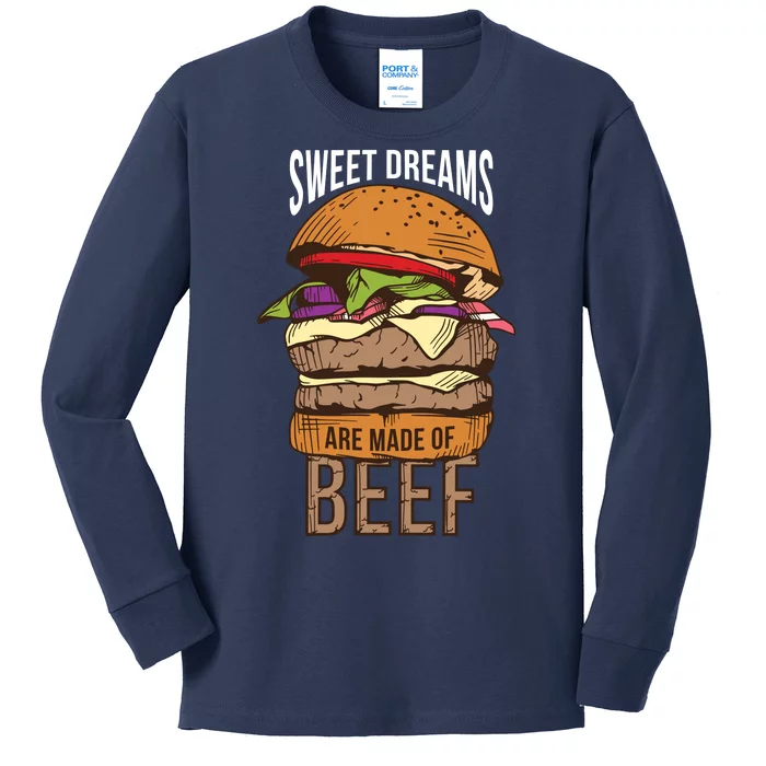 Sweet Dreams Are Made Of Beef Kids Long Sleeve Shirt