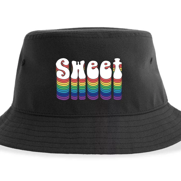 Sweet Groovy Retro 70's Style Sustainable Bucket Hat