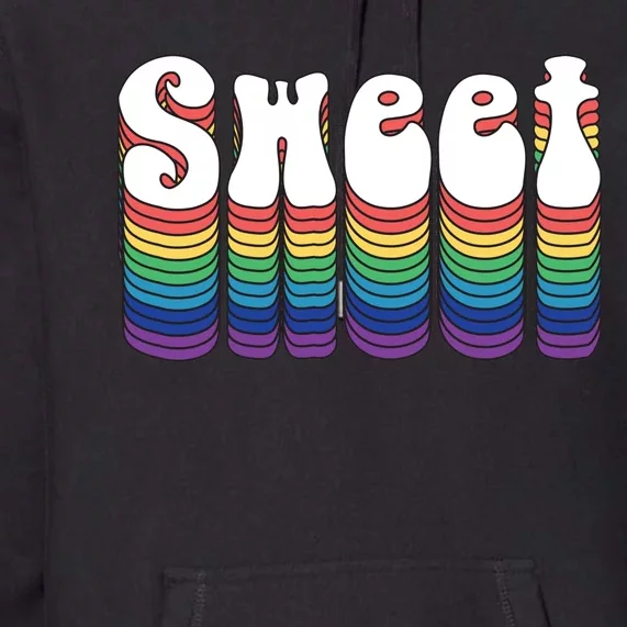 Sweet Groovy Retro 70's Style Premium Hoodie