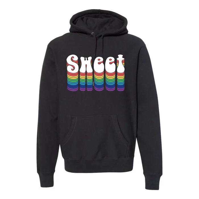 Sweet Groovy Retro 70's Style Premium Hoodie