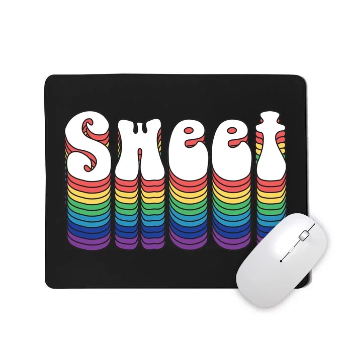 Sweet Groovy Retro 70's Style Mousepad