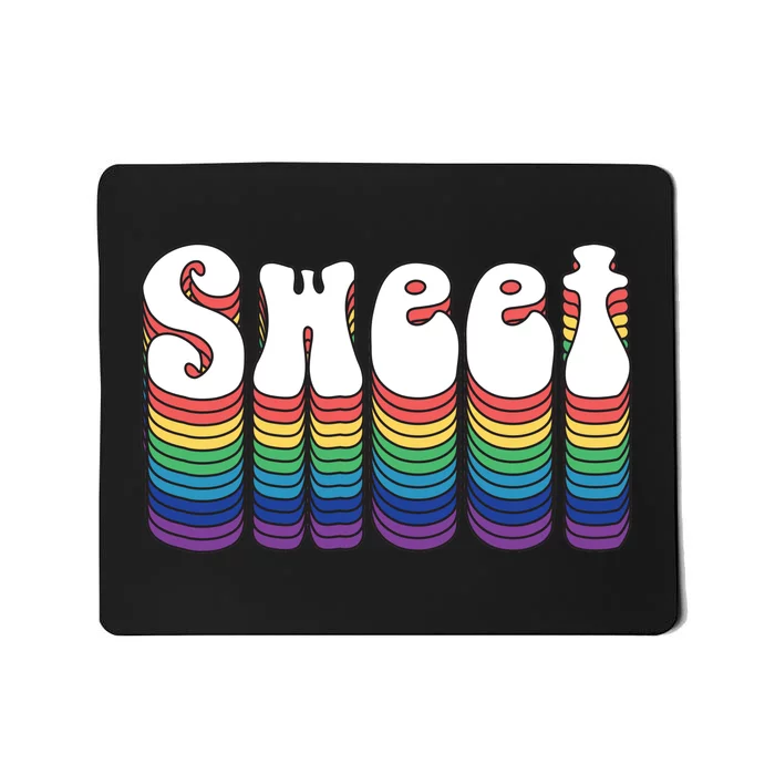 Sweet Groovy Retro 70's Style Mousepad