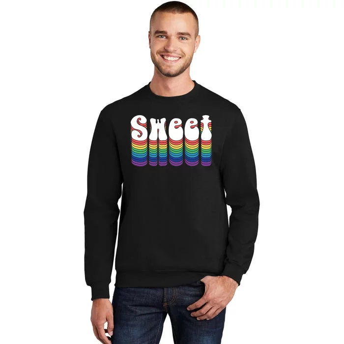 Sweet Groovy Retro 70's Style Tall Sweatshirt