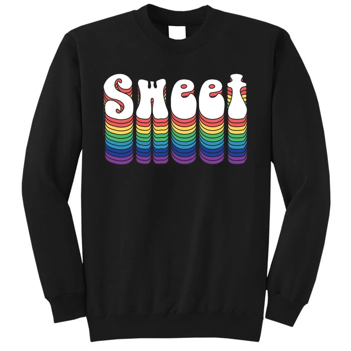 Sweet Groovy Retro 70's Style Tall Sweatshirt