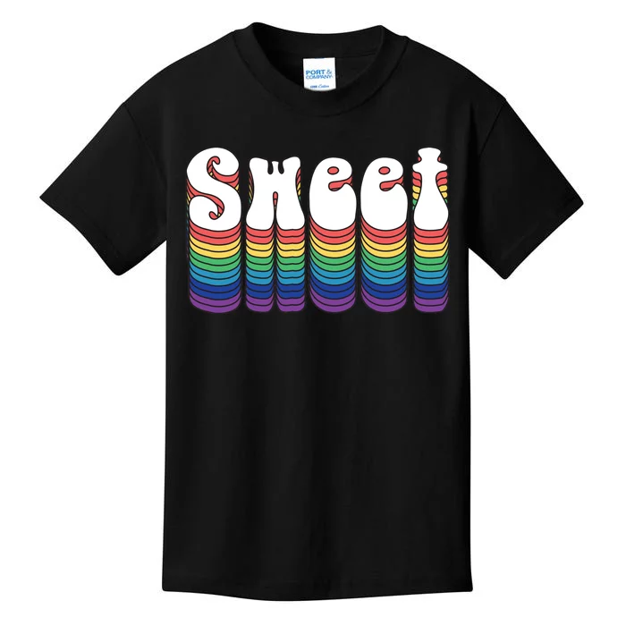 Sweet Groovy Retro 70's Style Kids T-Shirt