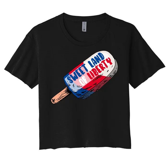 Sweet Land of Liberty Women's Crop Top Tee