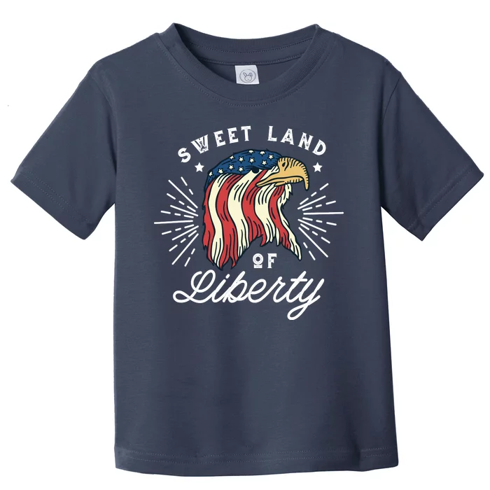 Sweet Land Of Liberty Eagle Toddler T-Shirt