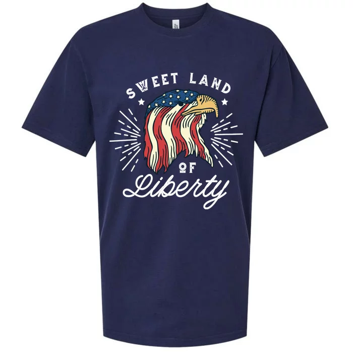 Sweet Land Of Liberty Eagle Sueded Cloud Jersey T-Shirt