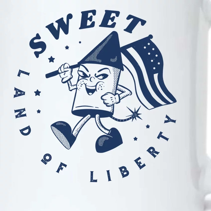 Sweet Land Of Liberty Firework Black Color Changing Mug