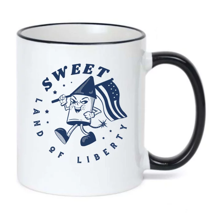 Sweet Land Of Liberty Firework Black Color Changing Mug