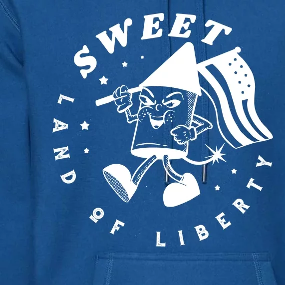 Sweet Land Of Liberty Firework Premium Hoodie