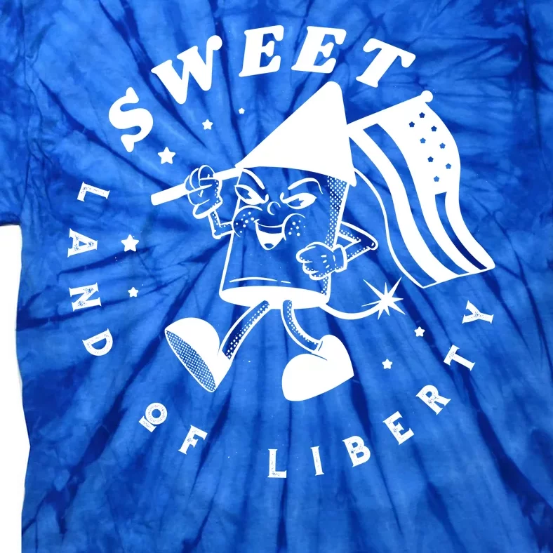 Sweet Land Of Liberty Firework Tie-Dye T-Shirt