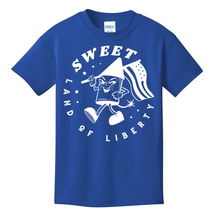 Sweet Land Of Liberty Firework Kids T-Shirt