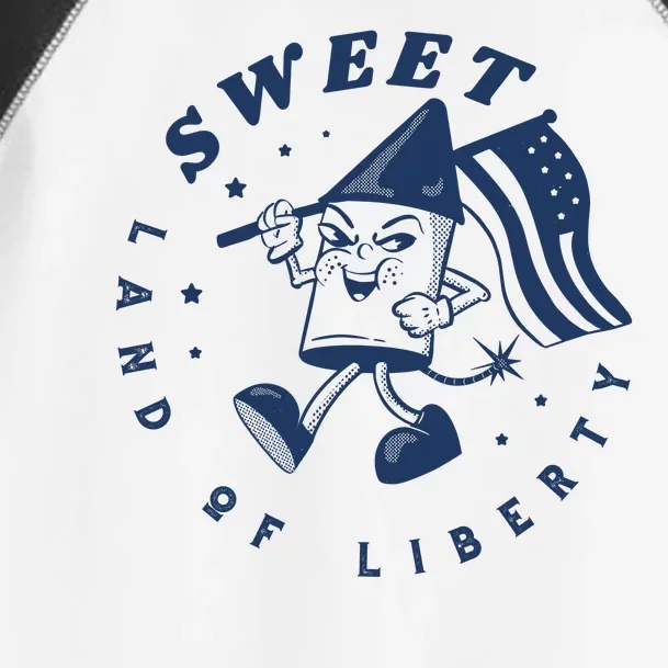 Sweet Land Of Liberty Firework Toddler Fine Jersey T-Shirt